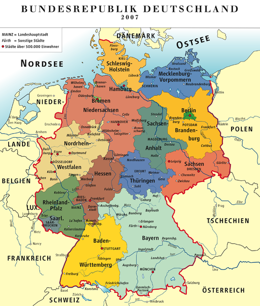 Germania cartina